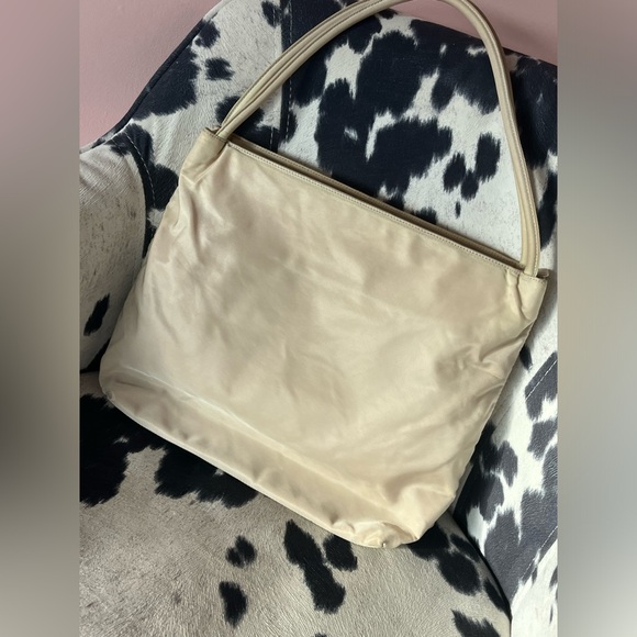Prada Cream Nylon Shoulder Bag - Picture 4 of 16